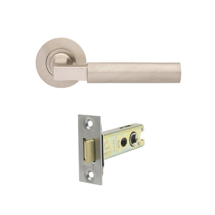 Zurich Door Lever Passage Set Brushed Nickel 9346BN Zanda | Decorus Hardware