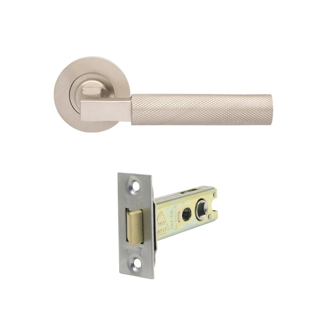 Zurich Door Lever Passage Set Brushed Nickel 9346BN Zanda | Decorus Hardware