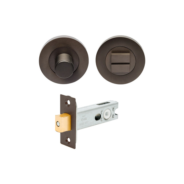 Zurich Privacy Turn & Release with 1173 Bolt Graphite Nickel 9348.1173.GN Zanda | Decorus Hardware