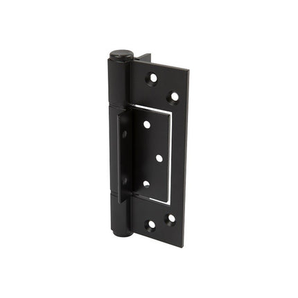 Aluminum Interfold Hinge 130mm Matt Black HAL.4013.BLK Zanda | Decorus Hardware