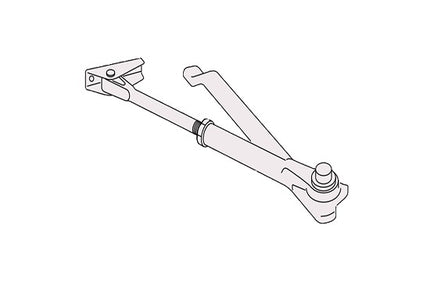 HOA1SE TS3204 Hold Open Armset Silver Finish Zanda | Decorus Hardware