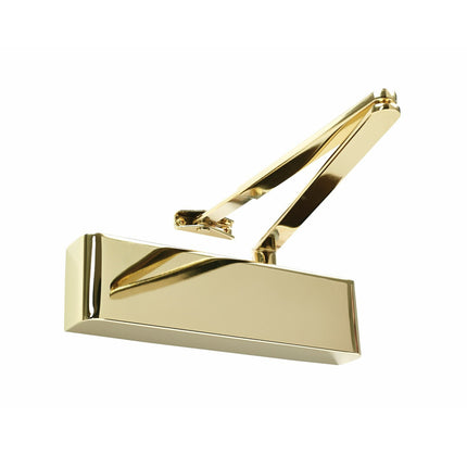 TS.9205.SRFB.EB | Door Closer Combined Unit Flat Bar Armset Electro Brass | Zanda Architectural