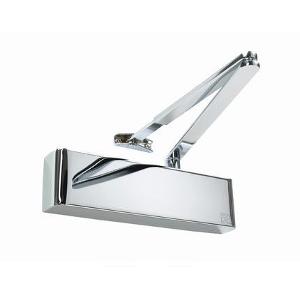 TS.9205.SRFB.PNP | Door Closer Combined Unit Flat Bar Armset Polished Nickel | Zanda Architectural