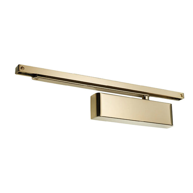 Door Closer Combined Unit Slide Armset Electro Brass TS.9205.SRSA.EB Zanda | Decorus Hardware