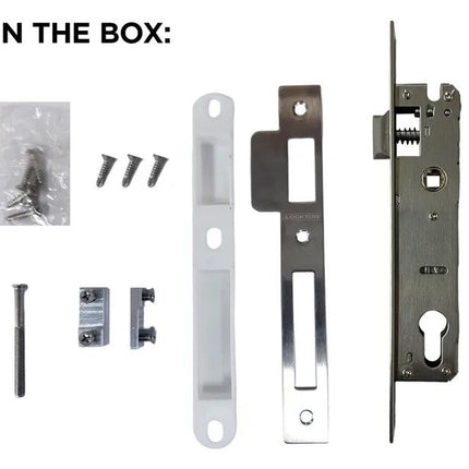 LOCKTON 'E-Series Mortise Lock C-C 85mm 25mm Backset Brushed Satin Chrome