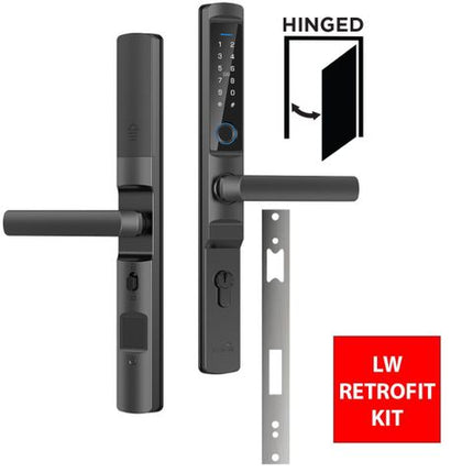 LOCKTON ELEV36-BLK-H30-LKIT1 E-Series Smart Door Lock LW Retrofit KIT1 Matte Black