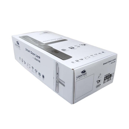 LOCKTON ELEV36-SIL-HK25 E-Series Euro Narrow Smart Door Lock Hinged Door with Knobs Silver