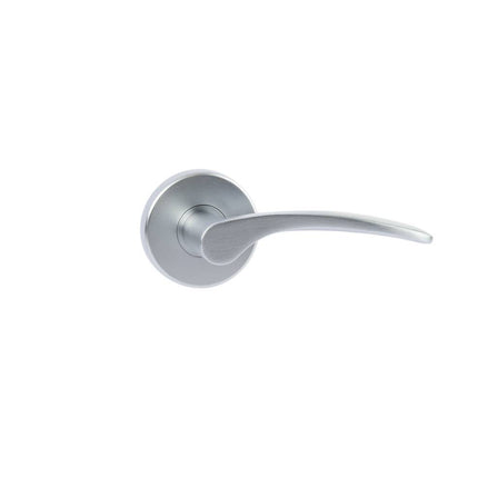 Curva Door Lever Handle on Round Rose Passage 60mm Box Pack Polished Chrome 545CUPCBP	 N2LOK